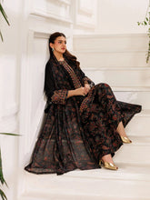 Mohagni MSS5 3pc Dyed Cotton Embroidered Palazzo Suit with Zari Dupatta