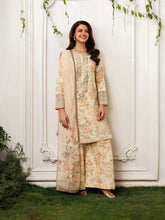 Mohagni MSS7 3pc Printed Cotton Embroidered Suit with Mirror Work & Monar Dupatta