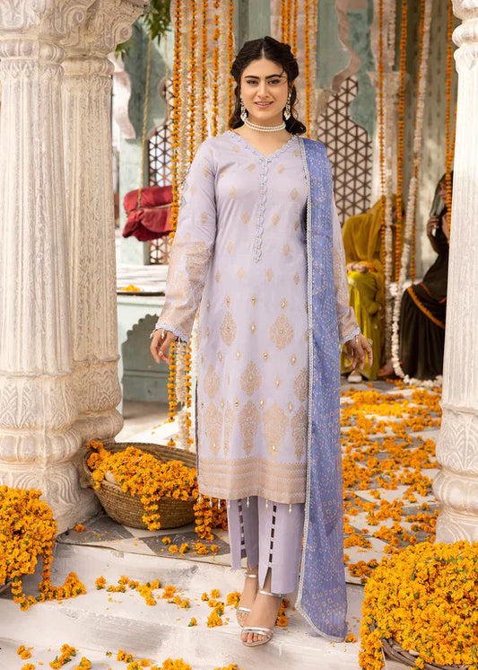 Zeenat-e-Eid Jacquard Lawn Collection by Mona MZE1