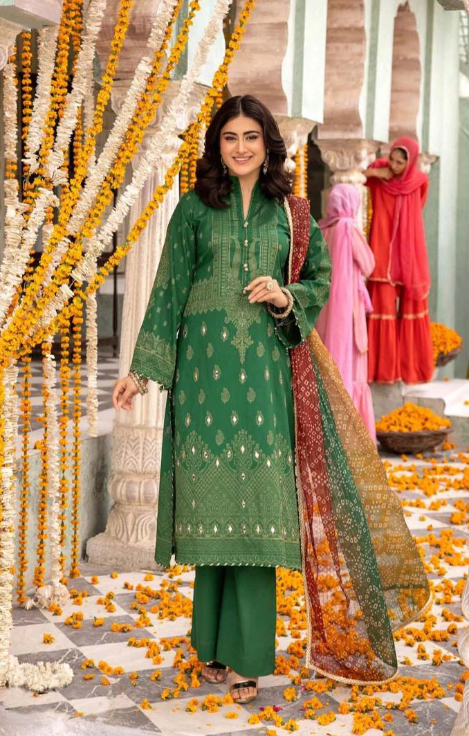 Zeenat-e-Eid Jacquard Lawn Collection by Mona MZE3