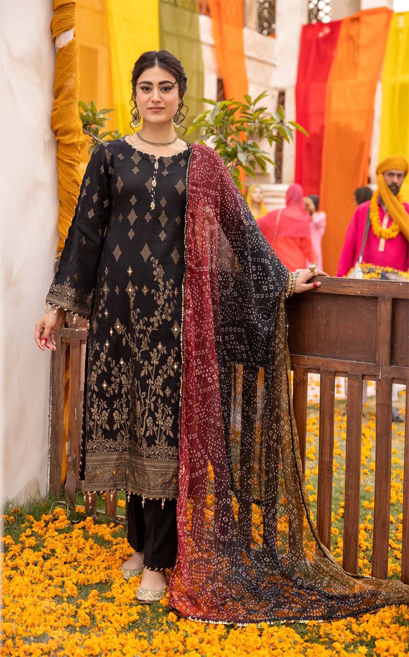 Zeenat-e-Eid Jacquard Lawn Collection by Mona MZE4