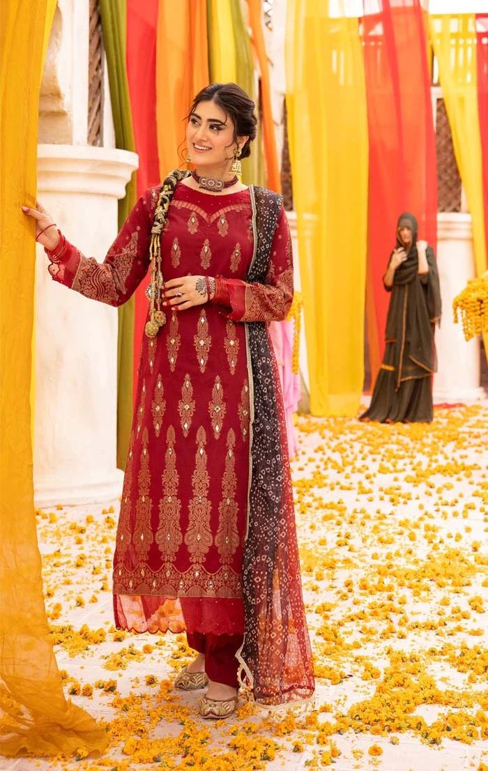 Zeenat-e-Eid Jacquard Lawn Collection by Mona MZE6