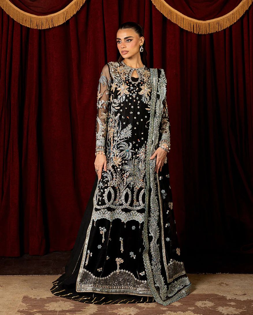 Mushq 3pc Black Formal Lehenga Dress – Malika