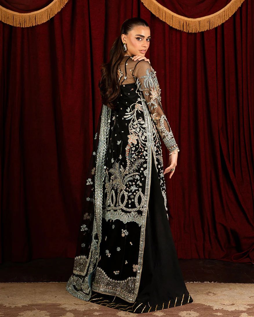 Mushq 3pc Black Formal Lehenga Dress – Malika