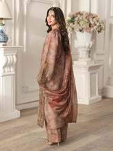 Mohagni MSA1 Printed Silk Viscose Embroidered 3pc Suit with Monar Dupatta