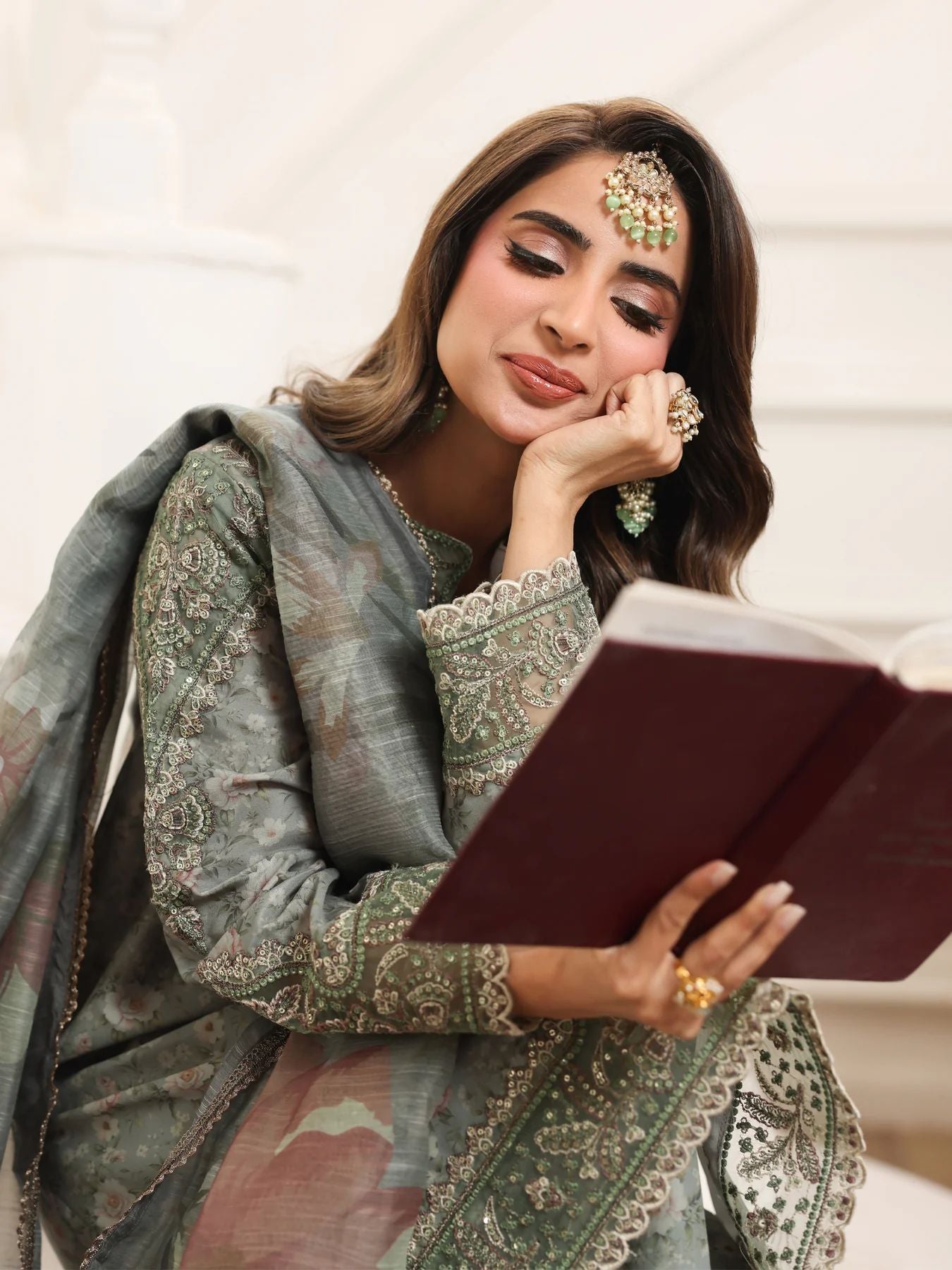 Mohagni MSA4 Mother Daughter Printed Silk Viscose Palazzo Suit