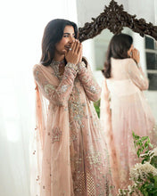 Mushq Ready to Wear Pink Embellished Chiffon Formal Suit – MFF10