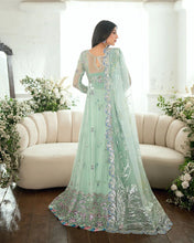 Mushq Ready to Wear Aqua Embellished Chiffon Formal Dress – MFF4