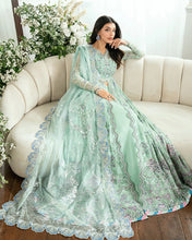 Mushq Ready to Wear Aqua Embellished Chiffon Formal Dress – MFF4