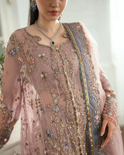 Mushq Ready to Wear Mauve Pink Embellished Chiffon Formal Suit – MFF6