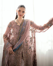 Mushq Ready to Wear Mauve Pink Embellished Chiffon Formal Suit – MFF6