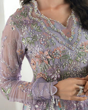 Mushq Ready to Wear Lavender Embellished Chiffon Formal Dress – MFF7