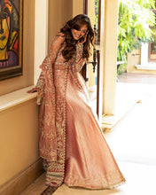 Mushq 3pc Peach Formal Lehenga Dress – Naina