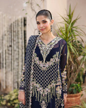 Nilofar 3pc Embroidered Chiffon Suit with Net Dupatta & Lehenga – Ready to Wear
