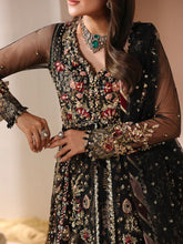 3pc Embroidered Net Open Maxi with Dupatta Zevar by Aroosh