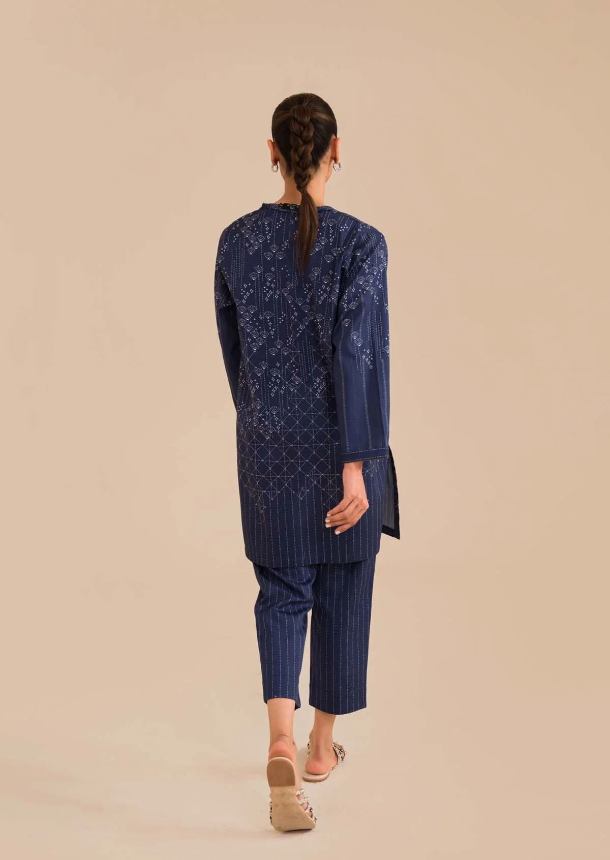 Regal Cotton Satin Dress by Sahar