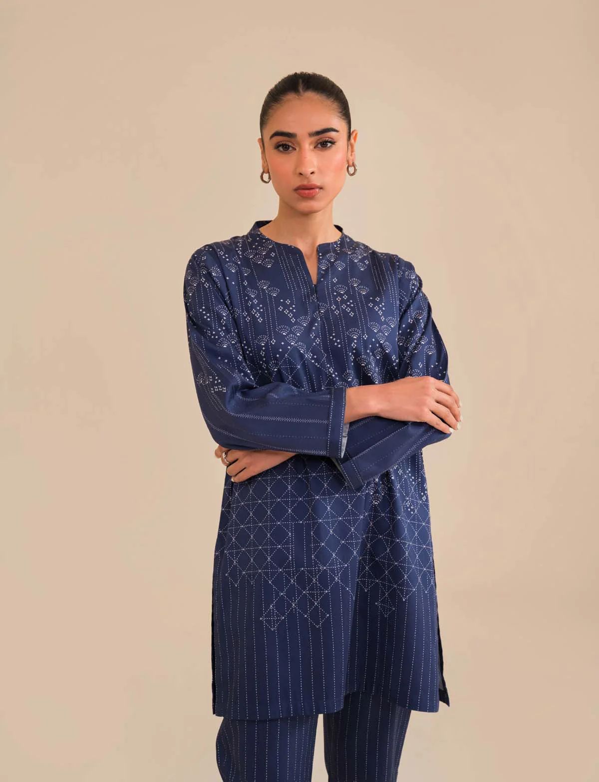 Regal Cotton Satin Dress by Sahar