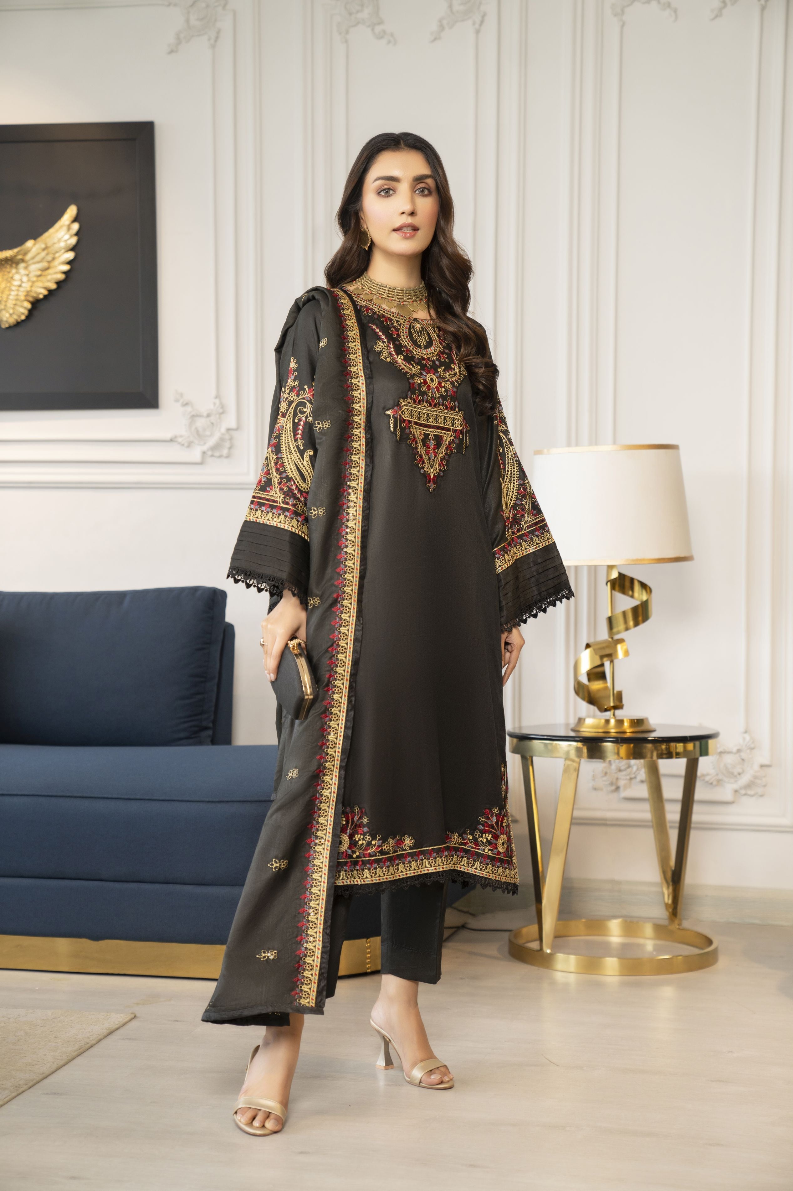 Pashmina Winter Shawl Collection by Sakeena Hasan SHP6