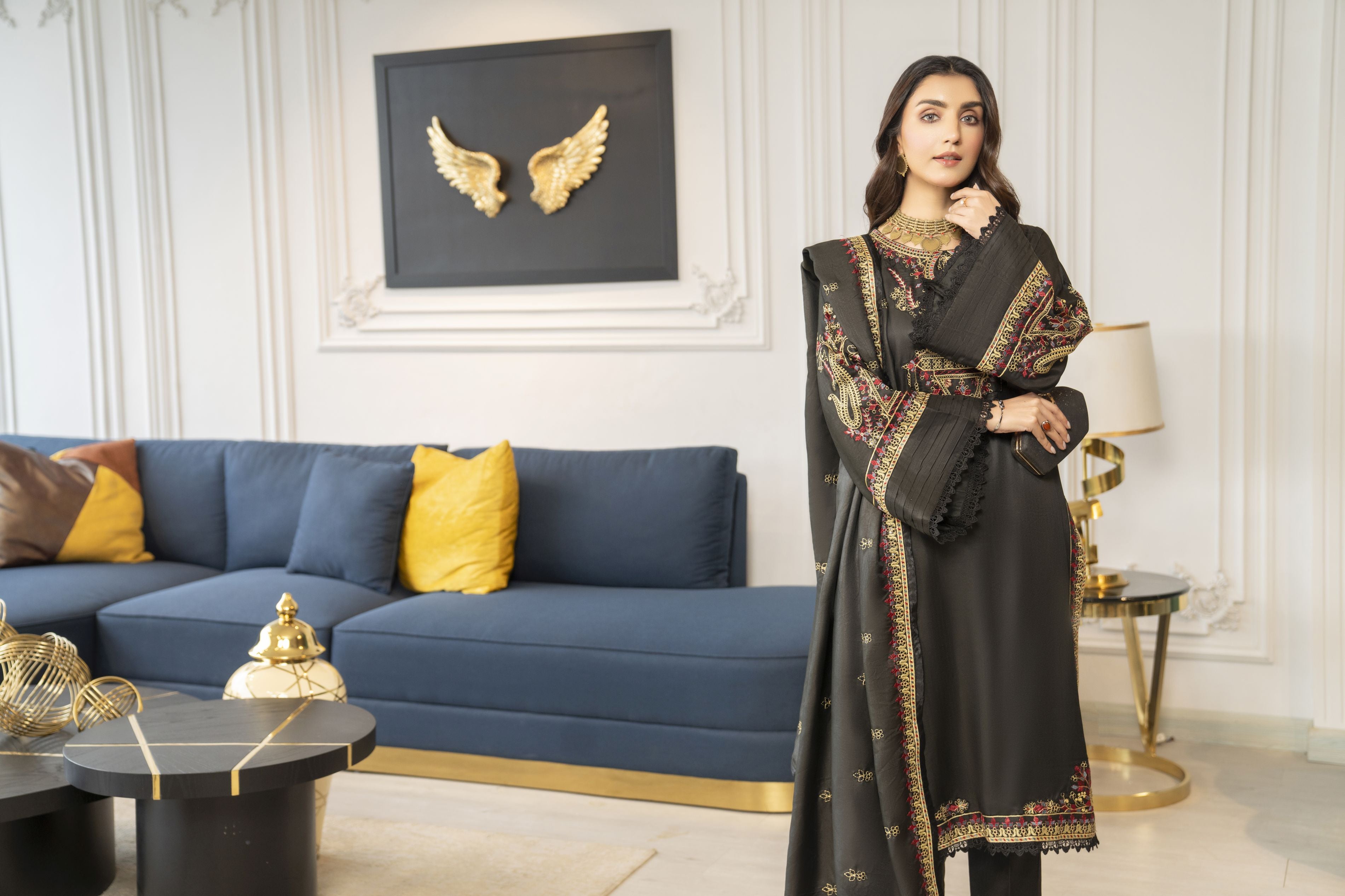 Pashmina Winter Shawl Collection by Sakeena Hasan SHP6