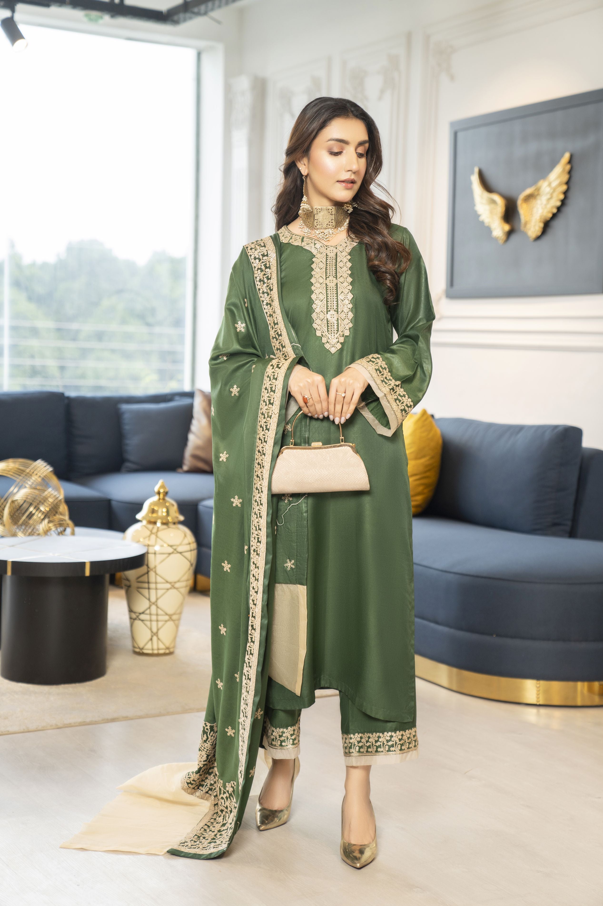 Pashmina Winter Shawl Collection by Sakeena Hasan SHP5