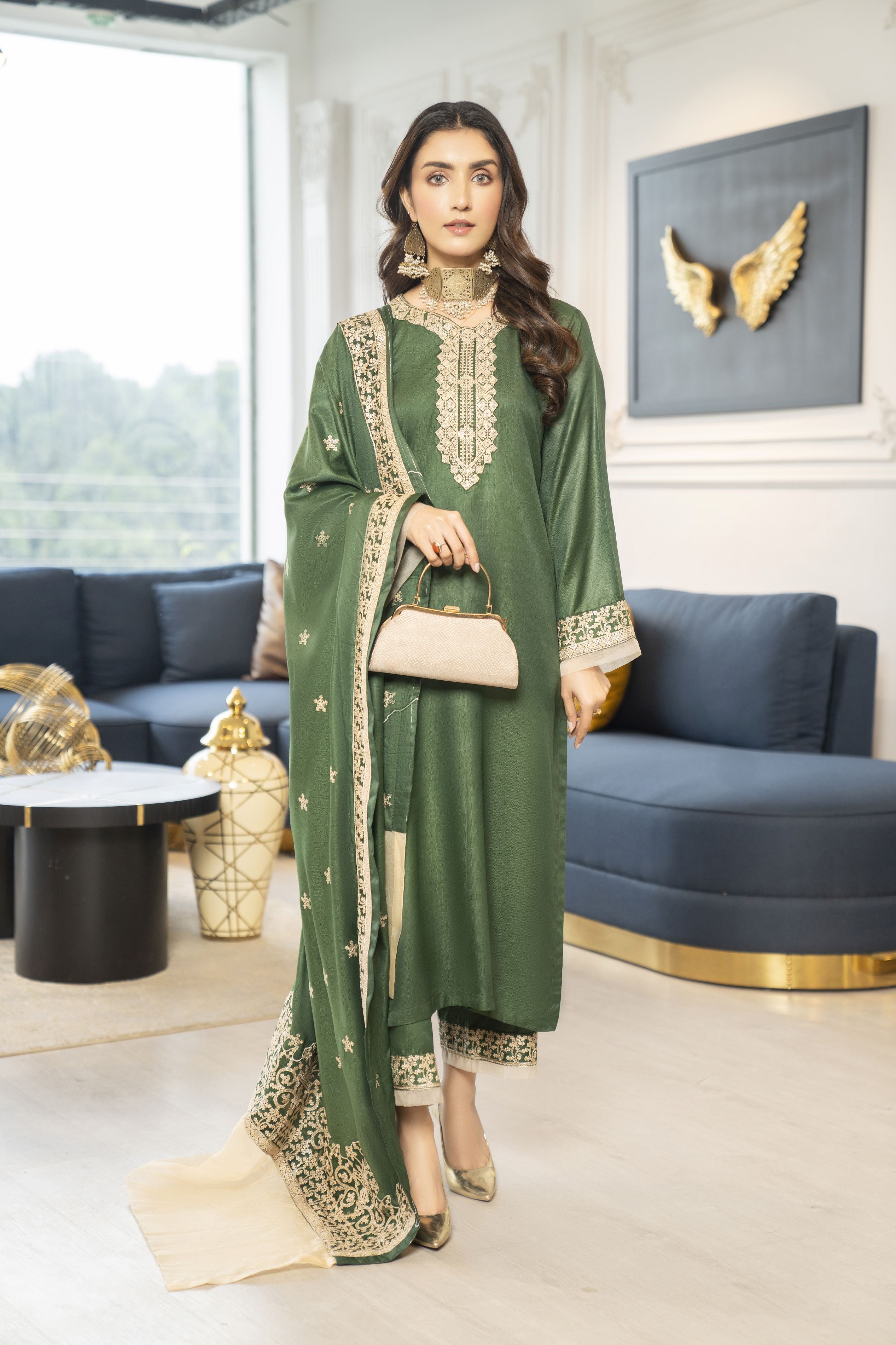 Pashmina Winter Shawl Collection by Sakeena Hasan SHP5