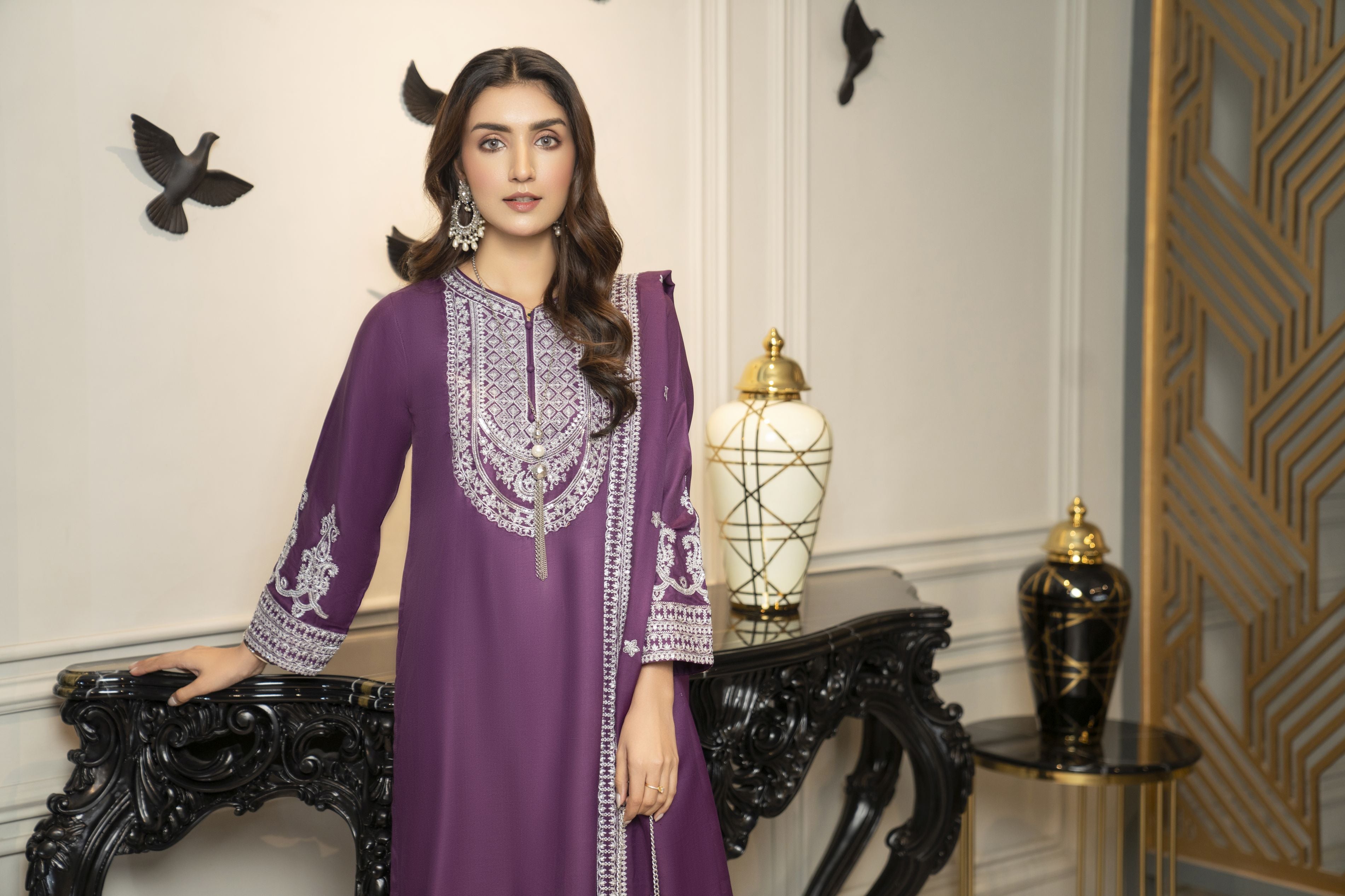 Pashmina Winter Shawl Collection by Sakeena Hasan SHP7