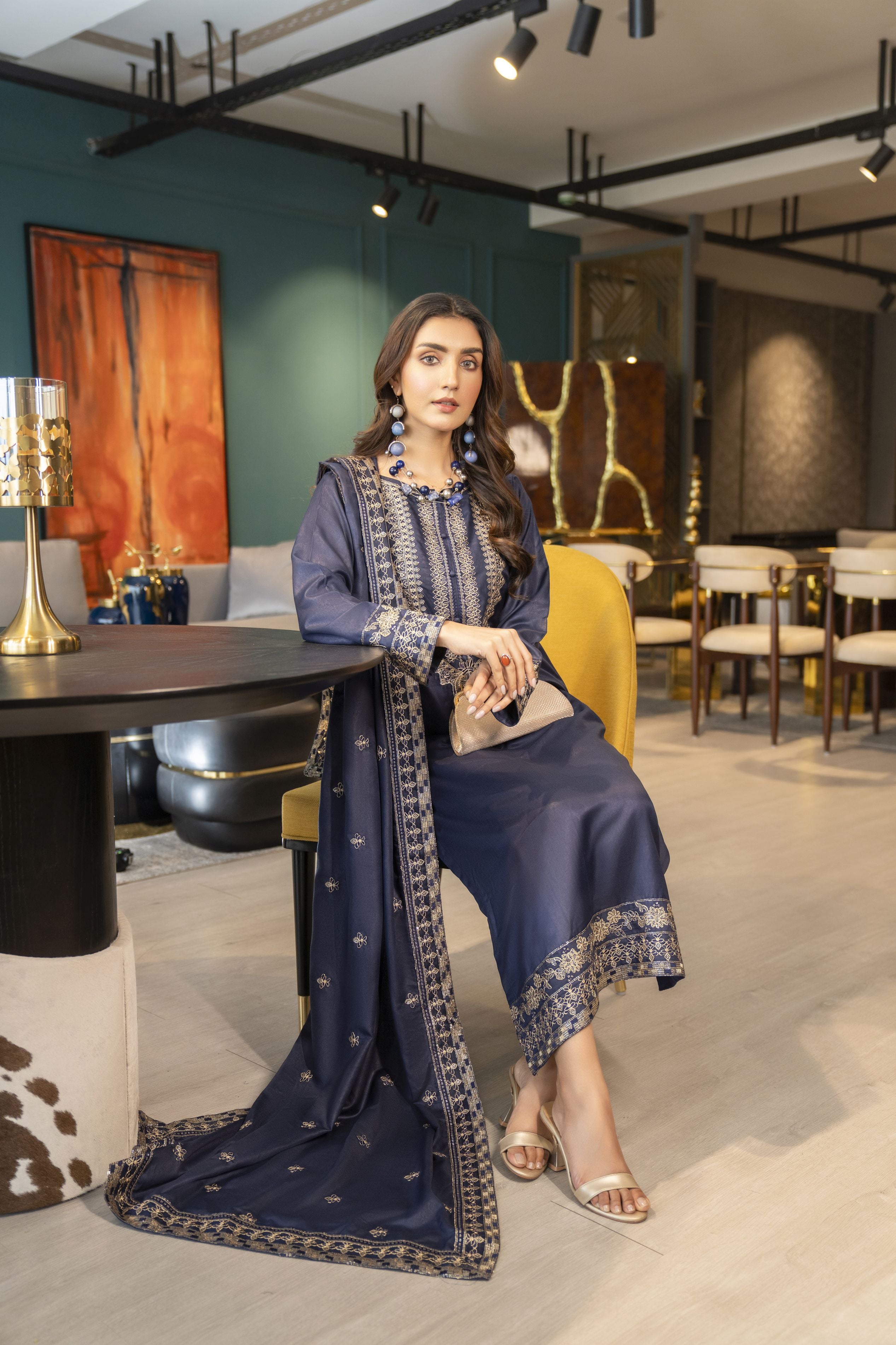 Pashmina Winter Shawl Collection by Sakeena Hasan SHP8