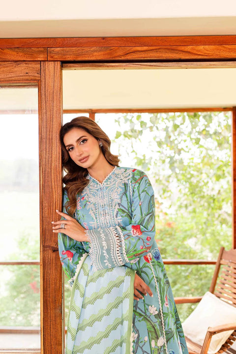 Shiree '24 Premium Lawn by Sable Flower Of Paradise SSC-05-24