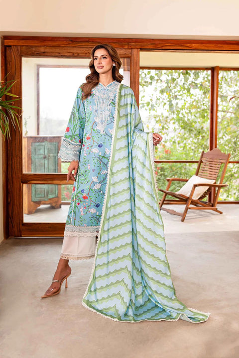 Shiree '24 Premium Lawn by Sable Flower Of Paradise SSC-05-24