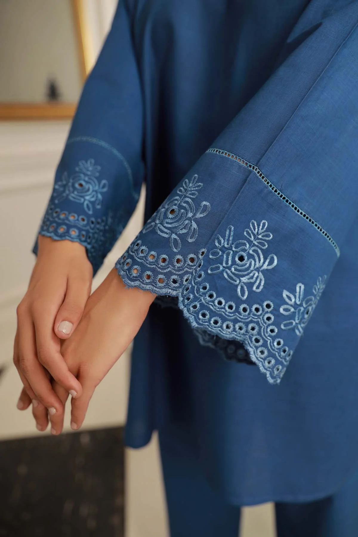 Sapphire Cross Hatch Dress by Sahar