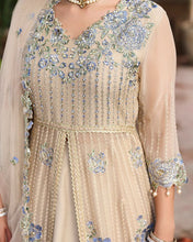 Sehrish 3pc Embroidered Chiffon Maxi with Net Dupatta & Lehenga – Ready to Wear