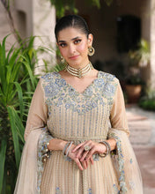 Sehrish 3pc Embroidered Chiffon Maxi with Net Dupatta & Lehenga – Ready to Wear