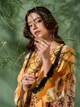 Sakeena SK1 Printed Silk Kaftan with Trousers – Ready to Wear 2pc Suit
