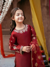 Rangrez by Mona 3pc Embroidered Silk Palazzo Suit RG1