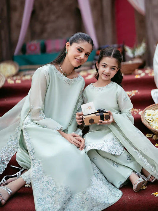 Rangrez by Mona 3pc Embroidered Silk Palazzo Suit RG2