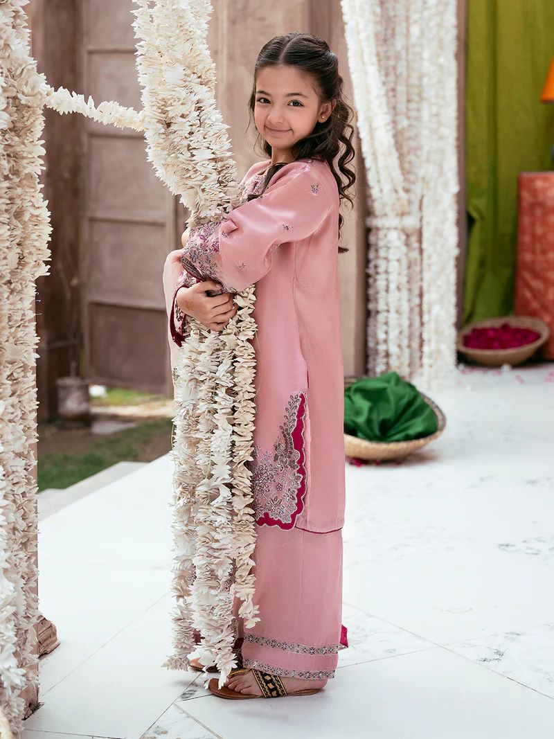 Rangrez by Mona 3pc Embroidered Silk Palazzo Suit RG4