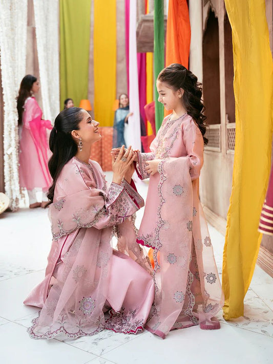 Rangrez by Mona 3pc Embroidered Silk Palazzo Suit RG4