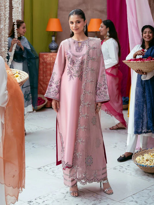 Rangrez by Mona 3pc Embroidered Silk Palazzo Suit RG4