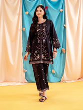 Aabpara 2pc Black Floral Pure Lawn Suit – ROZ1