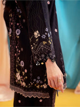 Aabpara 2pc Black Floral Pure Lawn Suit – ROZ1
