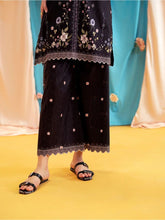 Aabpara 2pc Black Floral Pure Lawn Suit – ROZ1