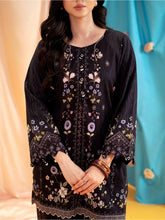 Aabpara 2pc Black Floral Pure Lawn Suit – ROZ1