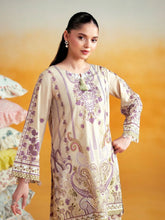 Aabpara 2pc Cream Paisley Pure Lawn Palazzo Suit – ROZ4