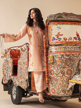 Mona Mausam MM1 Ready to Wear 2pc Printed Blended Lawn Suit – Peach Floral