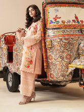 Mona Mausam MM1 Ready to Wear 2pc Printed Blended Lawn Suit – Peach Floral