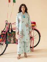 Mona Mausam MM3 Ready to Wear 2pc Printed Blended Lawn Suit – Powder Blue Floral