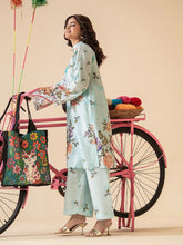 Mona Mausam MM3 Ready to Wear 2pc Printed Blended Lawn Suit – Powder Blue Floral
