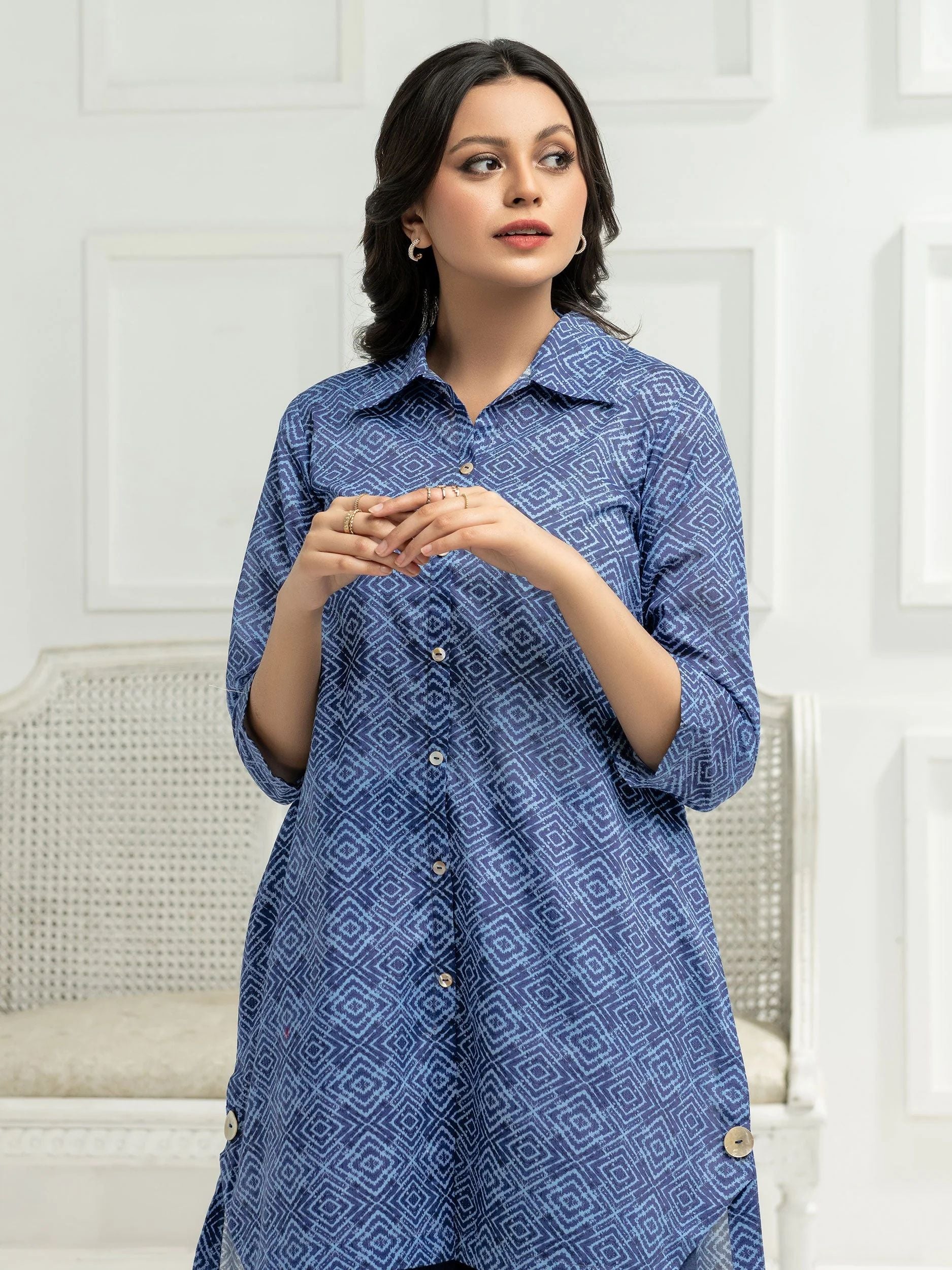 2pc Ready to Wear Dress by Limelight U2574-Blue