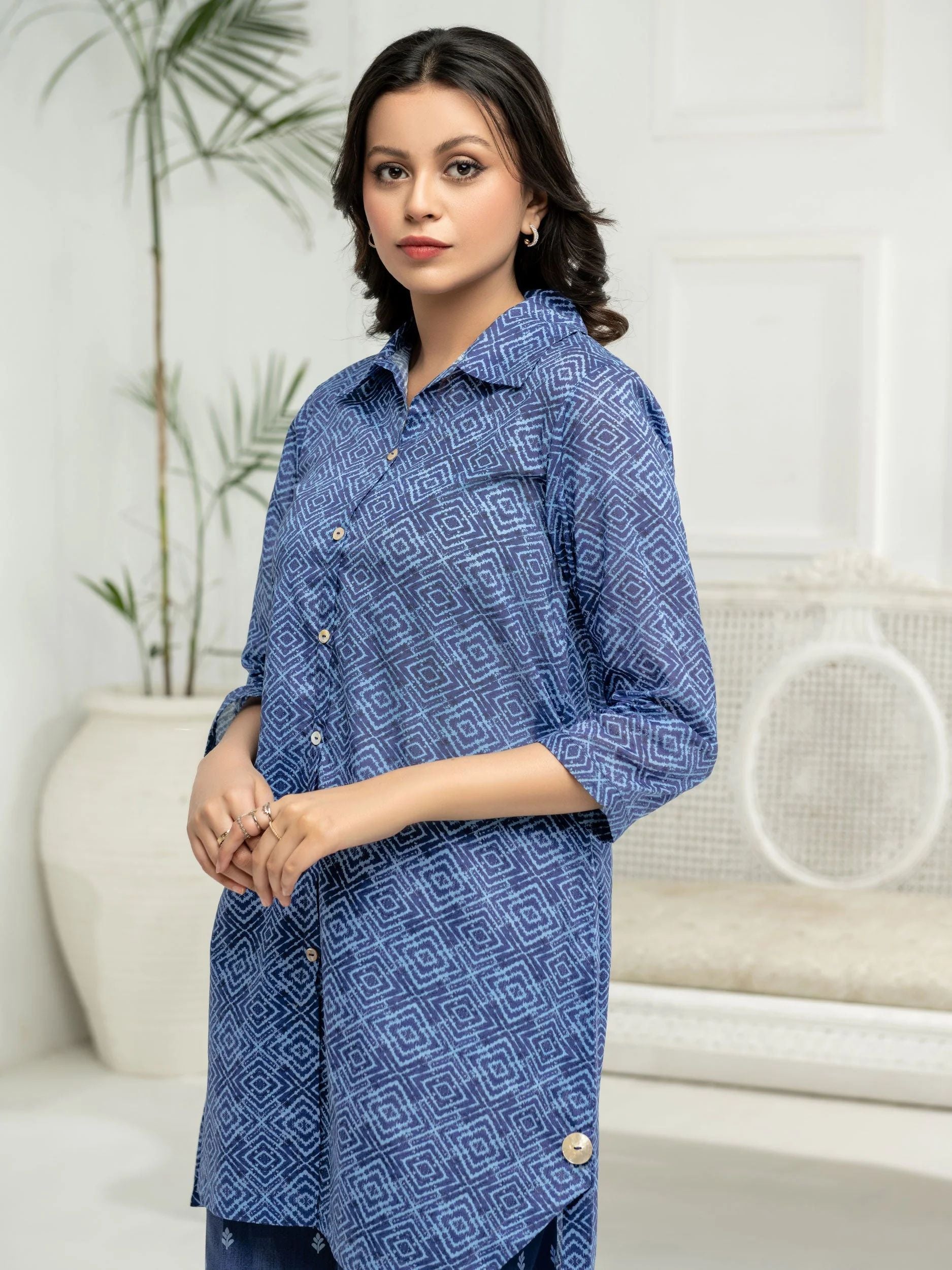 2pc Ready to Wear Dress by Limelight U2574-Blue