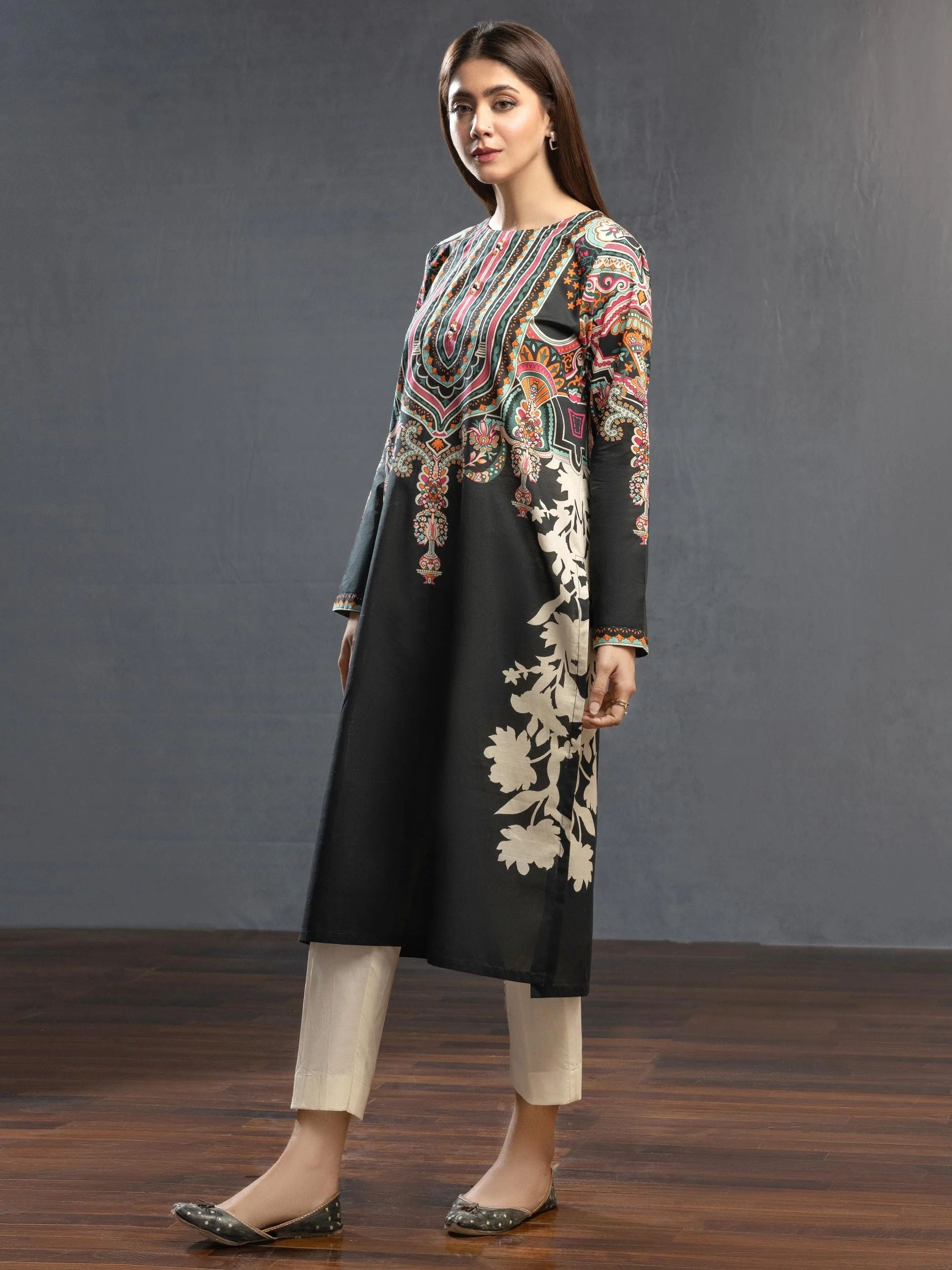 2pc Ready to Wear Dress by Limelight U2763-Black